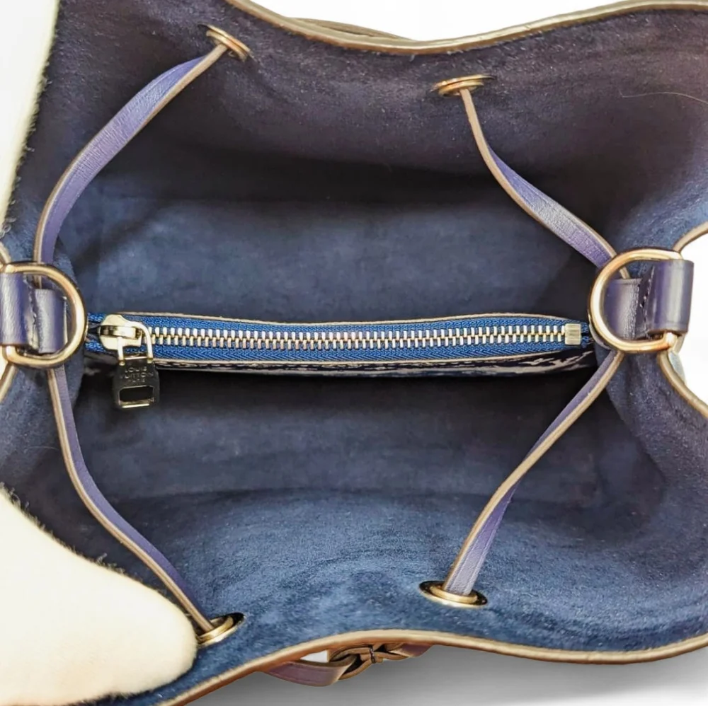 ✨️( Excellent Condition) Authentic Louis Vuitton Neonoe MM Monogram Blue Escale - Picture 13 of 16